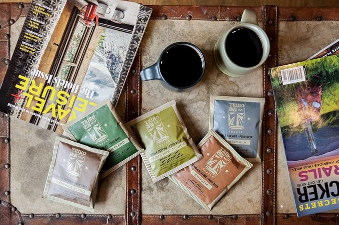 Tribo Coffee Single-Serve Portable Pour Over Drip Coffee | The Privateer Classic Bundle | 15-servings