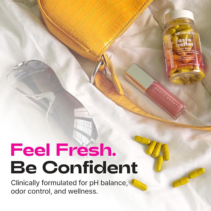 Sweet Spot – Pineapple &amp Cranberry Vaginal Health Supplement 60 Capsules – Freshens Taste Promotes Feminine Balance Women's pH Balance &amp Odor Control with Natural Cinnamon Extract – Made i