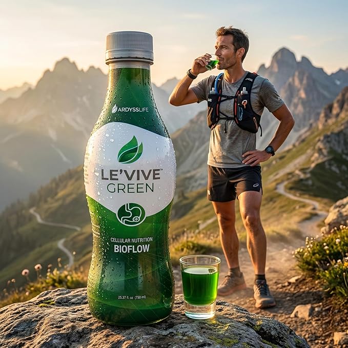Ardyss Le’Vive Green Life Aloe Vera Juice 25.37 Fl Oz – Aloe Drink with Milk Thistle Extract Light &amp Refreshing Taste