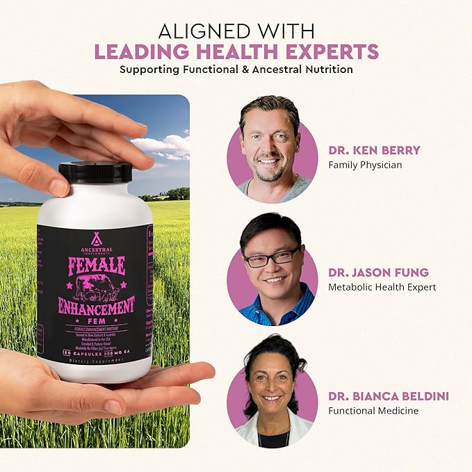 Beef Organ Supplement for Women – Supports Hormone Balance Energy &amp Wellness – Grass Fed Pasture Raised Superfood – Liver Heart Kidney Bone Marrow – Collagen CoQ10 B12 – Female Support Blen