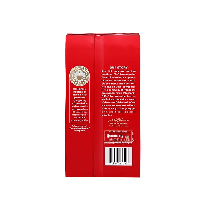 Community Coffee Medium Roast Ground Coffee Vacuum Packed 16 Ounce Bags (Pack of 10)