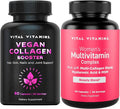 Vital Vitamins Vegan Collagen Booster + Women's Multivitamin Complex