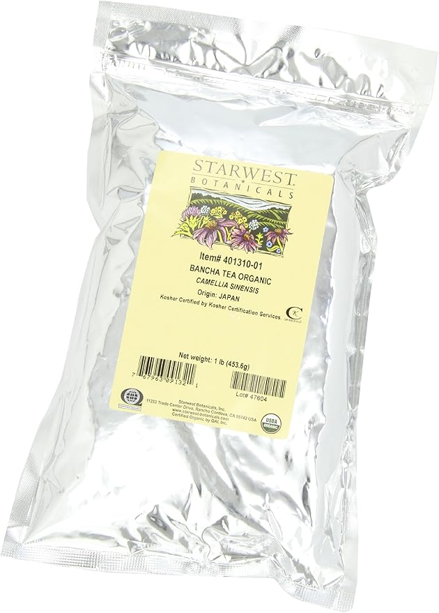 Starwest Botanicals Organic Bancha Tea 1-pound Bag