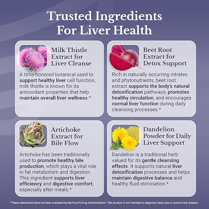 Liver Renew - Liver Cleanse Detox &amp Repair - Liver Support Supplement with Artichoke Extract Milk Thisle Dandelion and Turmeric - 360 Capsules