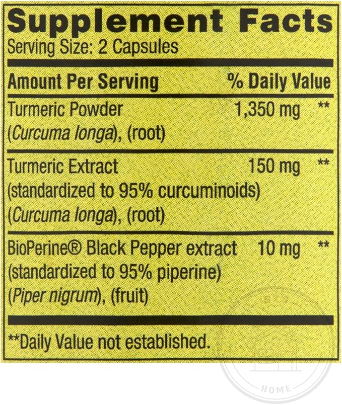 Spring Valley Turmeric Supplement | Turmeric Curcumin Supplement Ultra Strength 1500 mg 90 Count + STS Sticker.