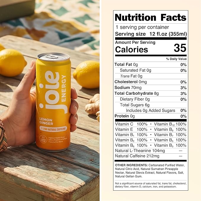 Joie Energy Drink (Mixed 12 Fl Oz (Pack of 12))