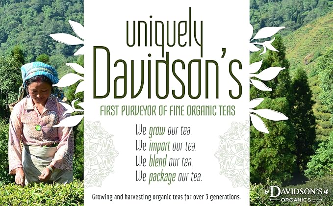 Davidson's Organics Decaf Tropical Iced Tea QT Size Brew Bag Case of 48