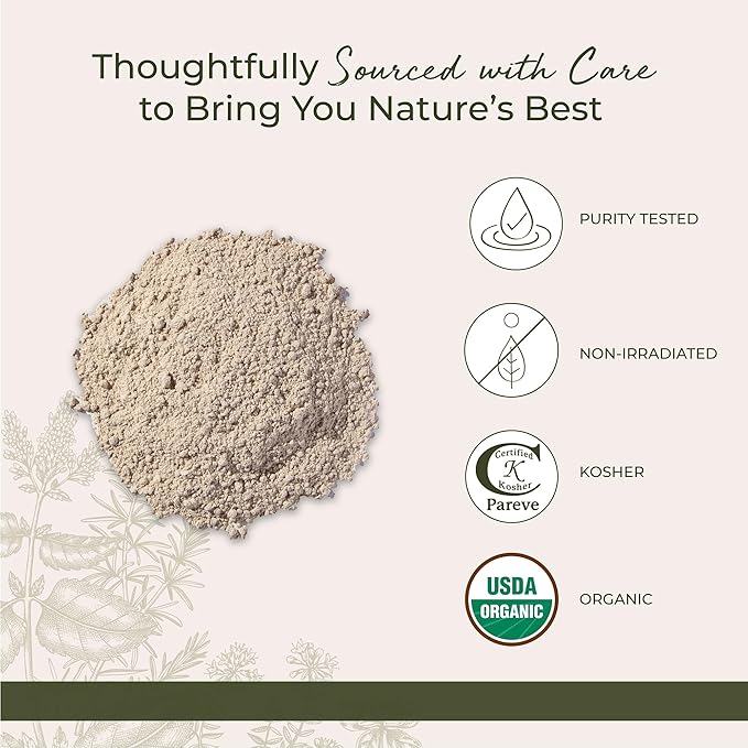 Starwest Botanicals Organic Slippery Elm Bark Powder - Traditional Herb for Tea &amp Recipes Enjoy with Milk &amp Sweetener Certified Kosher Non-GMO - Bulk 1 lb Bag