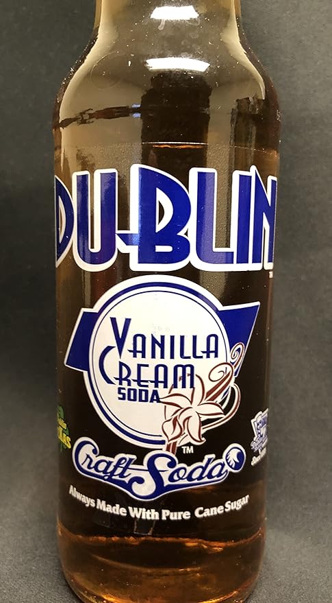 Retro Soda Sweetened with Pure Cane Sugar 12oz Glass Bottles (Pack of 24) (Dublin Vanilla Creme Soda)