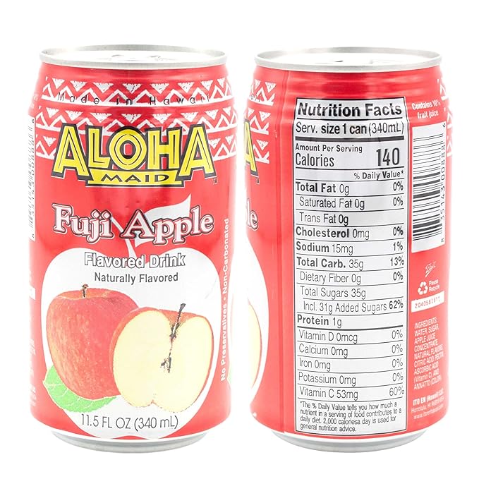 Aloha Maid Drinks Signature Variety 3 Cans per Flavor Total 12 Cans