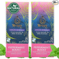 TERAPY Ceylon Peppermint Tea - Boosts Well-being &amp Energy Levels 100% Pure Peppermint Tea Bags Low Caffeine Refreshing Herbal Flavor 20 Individually Wrapped Unbleached Bags for Freshness (2 Pa
