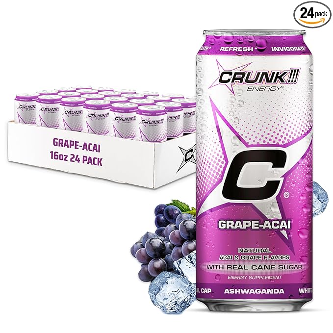 CRUNK!!! Energy Grape-Acai 16oz 24pack