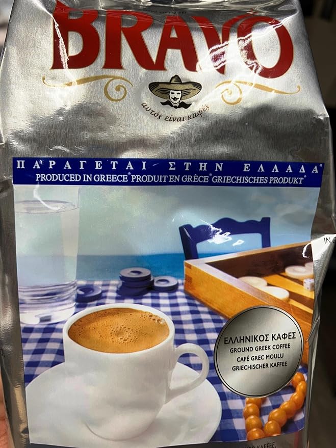 Bravo Traditional Greek Ground Coffee 200g Pack of 3