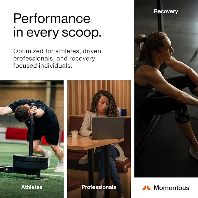 Momentous Essential Grass-Fed Whey Protein Powder - 20 g Whey Isolate Protein - NSF Certified for Sport - Gluten-Free - 12 Servings for Essential Everyday Use - Chocolate Fudge - Package May Vary