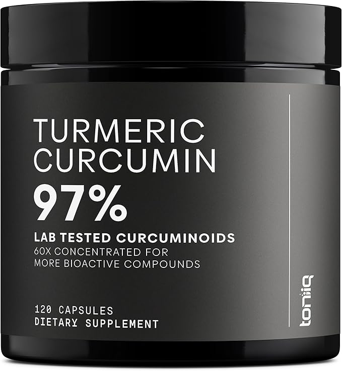 Turmeric Curcumin - Ultra High Potency 60:1 Extract with 97% Curcuminoids - 1200mg Per Serving - Black Pepper &amp MCT Oil for Enhanced Absorption - Third-Party Lab Tested - 120 Capsules
