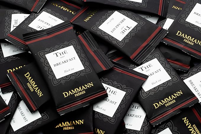 Dammann Freres Loose Leaf Breakfast Blend Premium Gourmet French Black Tea 24 Count (Single Pack)