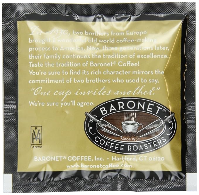 Baronet Coffee Fair Trade Organic Decaf Small Village Blend 18-Count Coffee Pods (Pack of 3)