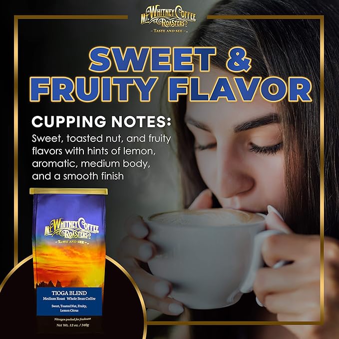 Mt. Whitney Tioga Blend Coffee (Whole Bean 12 Oz)