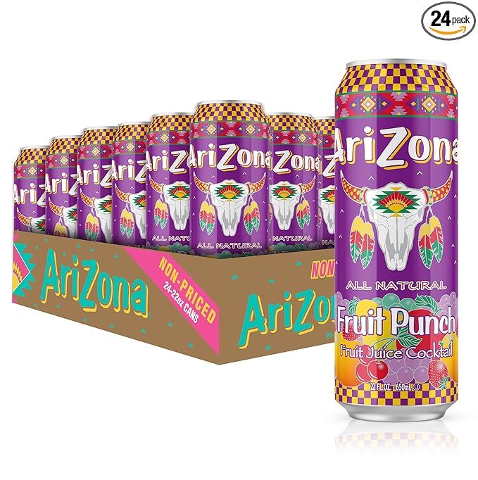 AriZona Fruit Punch - Big Can 22 Fl Oz (Pack of 24)