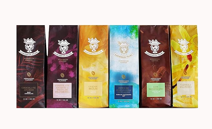 Caribbean Pearl HAWAIIAN MACADAMIA NUT 100% Arabica Flavored Coffee Origin: Dominican Republic 12oz (Ground) 1
