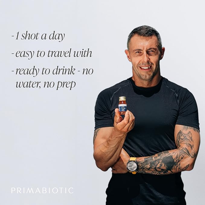 PRIMABIOTIC Liquid Collagen Sport- High Collagen Content [10000 Mg] Per Serving - Hydrolyzed Collagen Drink and 12 Vitamins Orthosilicic Acid | Helps Bone Health Hair Nails | (30 Bottles x 30 ML)