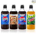 SodaStream Pepsi Mug Root Beer Pepsi Wild Cherry &amp MTN Dew New Pour Bottle Variety Pack 440ml (Pack of 4)