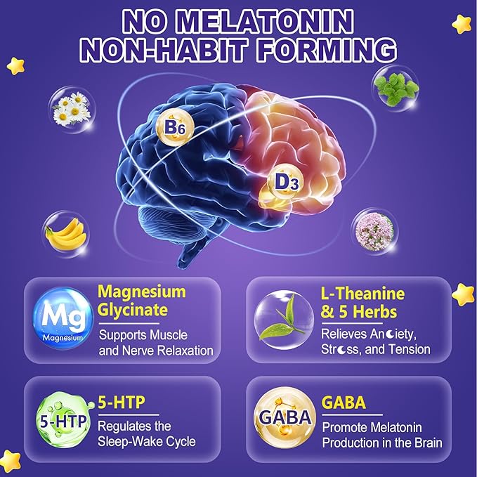 Melatonin Free Sleep Gummies + Organic Blue Spirulina Gummies