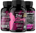 XtraBody Butt Enhancement and Breast Enlargement Supplement - Estrogen Enhancer - Increases Butt &amp Breast Size Reduces Menstrual Symptoms &amp Provides an Extra Boost of Energy (1 Bottle=30 Caps