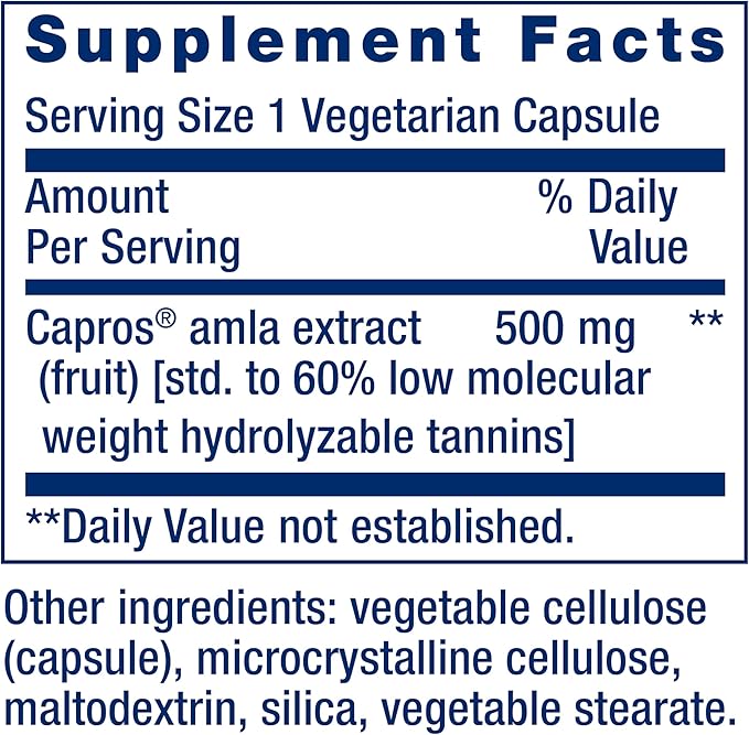 Life Extension Advanced Lipid Control amla Extract Indian Gooseberry Heart Health endothelial Health Vegetarian Gluten-Free 60 Capsules