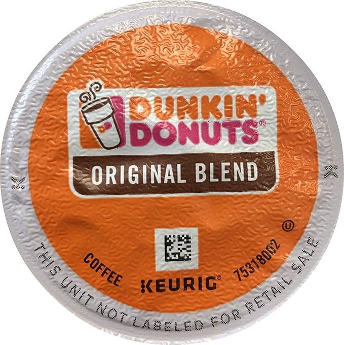 Dunkin Donuts Original Flavor Coffee K-Cups For Keurig K Cup Brewers 32 Count (Packaging May Vary)