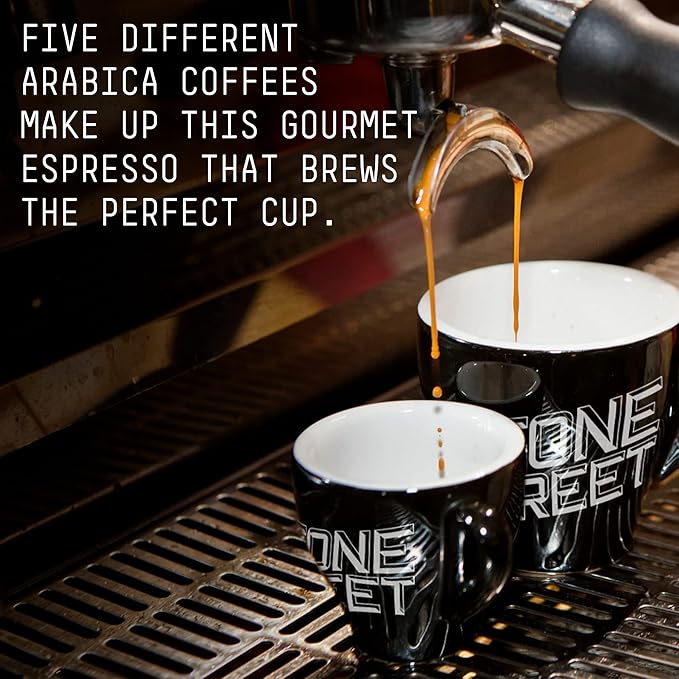 Stone Street Knee Buckling Espresso Beans High Caffeine Coffee Blend Dark Roast Whole Bean 5 LB