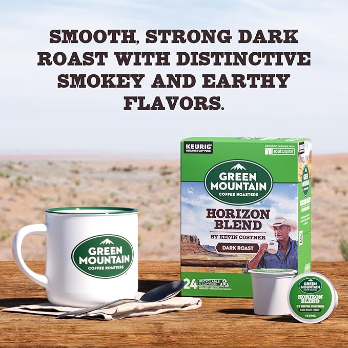 Green Mountain Coffee Roasters Horizon Blend Coffee by Kevin Costner Keurig Single Serve K-Cup Pods 60-Count (6 x 10 Count Boxes)