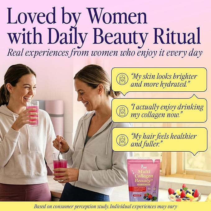 Fuel Multi Collagen Peptides Powder – 11g Hydrolyzed Collagen Types I II III V &amp X – Hair Skin Nails &amp Joint Support – Keto &amp Gluten Free – Mixed Berry – 40 Servings (9.59oz)
