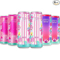 New Alanni Energy Drink Assorted 6 Pack – Cotton Candy Pink Slush &amp Hawaian Shaved Ice Flavors – Sweet Refreshing Powerful Energy Boost Drinks Zero Sugar 12 fl oz Cans