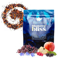 Blueberry Bliss Tea Organic Loose Leaf Herbal Tea – Real Fruit Summer Juice Caffeine-Free Refreshing Sweet Iced Drink – 4 oz Resealable Bag (Makes 50 Cups)