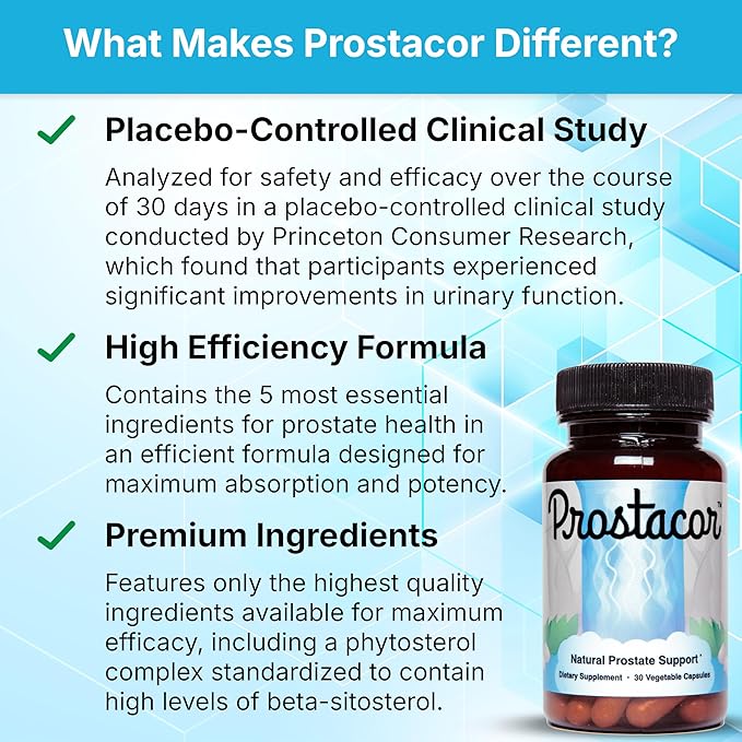Natural Prostate Support Supplement - Non-GMO Vegan Gluten-Free