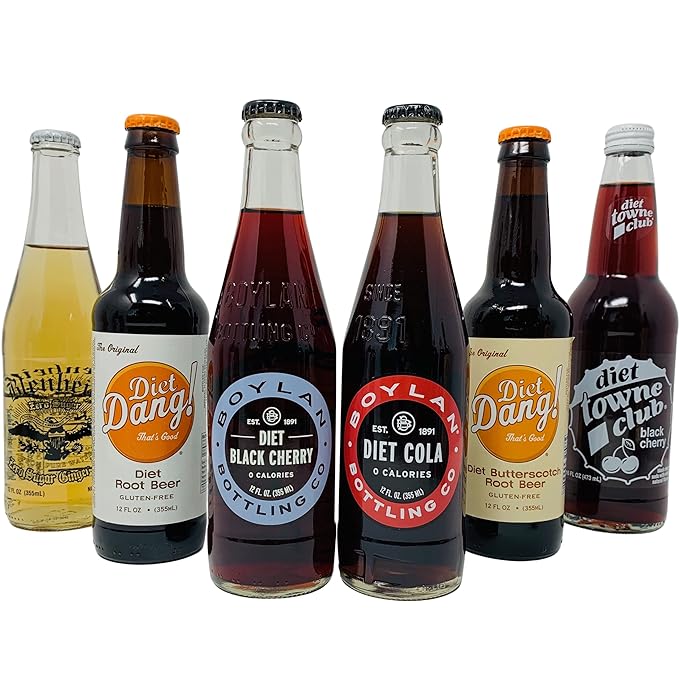 Ultimate Craft Soda Beverage Samplers - Mix Variety Case - Gourmet Sodas from All Around the Country - Choose Your Flavor - 12oz (12-Pack 24-Pack) (Diet Soda - 24 Pack)