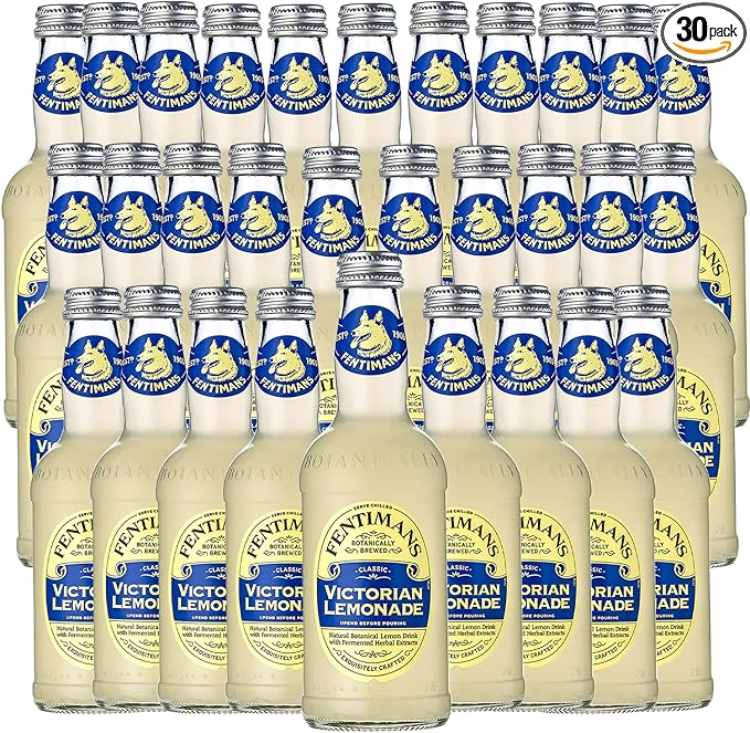 Fentimans Botanically Brewed Classic Victorian Lemonade Sparkling Soda 9.3 fl oz Bottles – Premium Craft Soda/Mixer for Cocktails &amp Refreshing Drinks