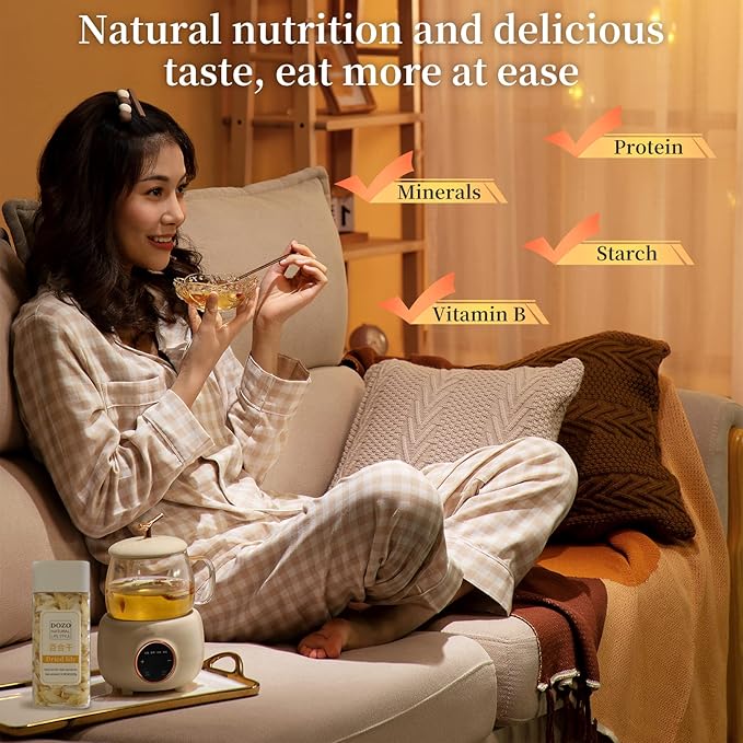 DOZO Dried Lily Bulb Dried Lily Bai He 10.58oz/300g Loose Edible Lily Bulbs Non-sulfur Health Food Making Porridge 百合干 龙牙百合 天然食用百合
