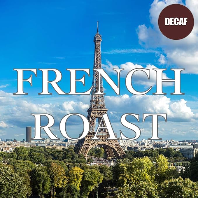French Roast Decaf Coffee Ground Swiss Water Processed Fresh Roasted 5 lbs