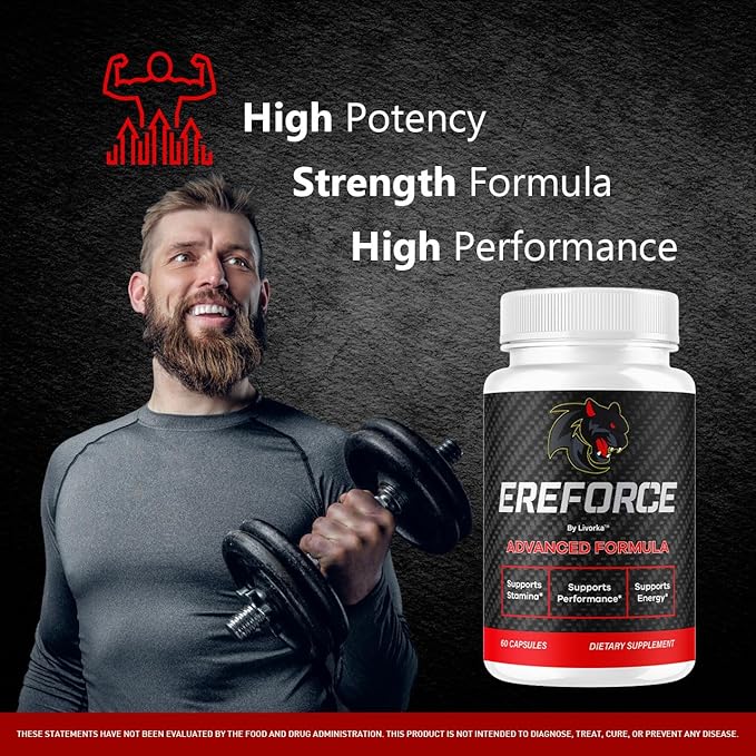 (2 Pack) Ereforce - Ereforce Capsules Advanced Daily Formula Premium All Natural Ingredients- Maximum Strength EreforcePills Support Reviews for Overall Health and Wellness 120 Capsules for 2 Months