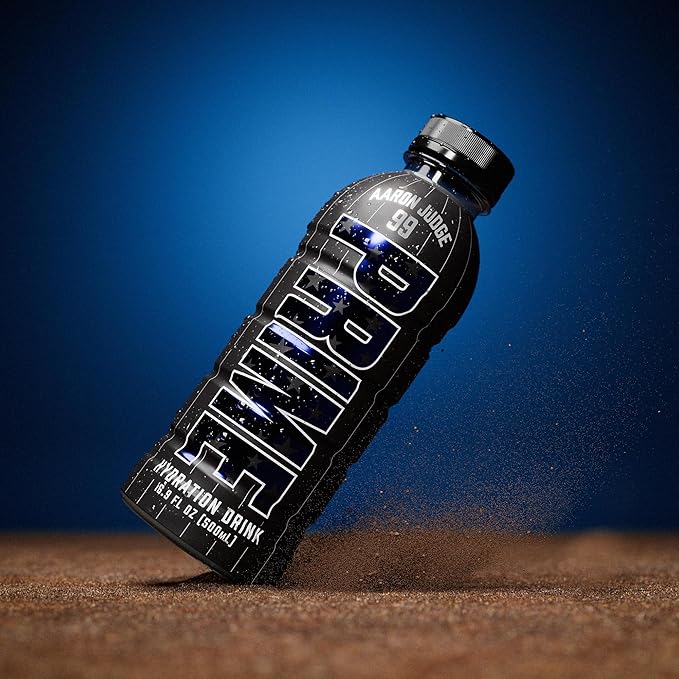PRIME Hydration Aaron Judge Sports Drinks Electrolyte Enhanced for Replenishing Fluids 250mg BCAAs B Vitamins Antioxidants Low Sugar 16.9 Fl Oz 12 Pack