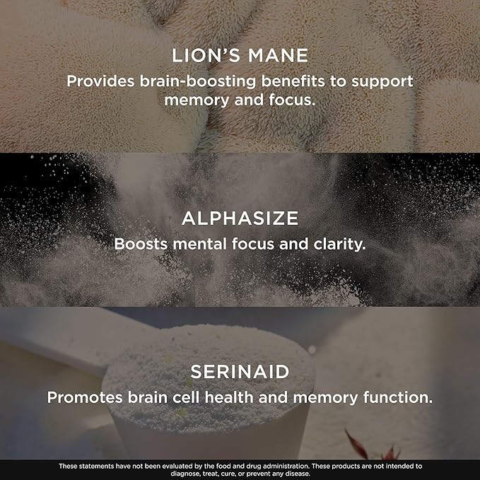 The Genius Brand Genius Consciousness - All-in-One Brain Health Supplement for Clarity - Supports Concentration Creative Thinking Energy &amp Memory - Powered by Nootropics - 15 Servings - Snow Con