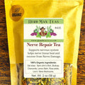NERVE REPAIR TEA with Lions Mane Mushrooms for tremors &amp nerve damage formulated by master herbalist Khabir – 100% Organic Non-GMO no additives