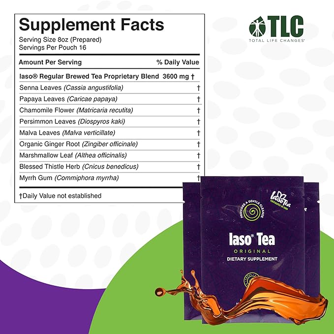 Iaso Brewed Tea (Original) - TLC Cleansing Tea &amp Refreshing Drink Formula for Balanced Lifestyle - 10 Convenient Sachets (5 Packs)