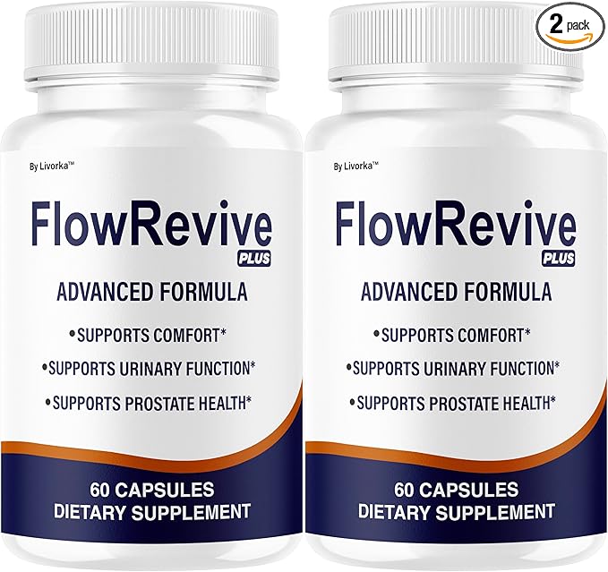 (2 Pack) FlowRevive Plus Capsules - Official FlowRevivePlus Pills Premium Advanced Formula 120 Capsules for 2 Months