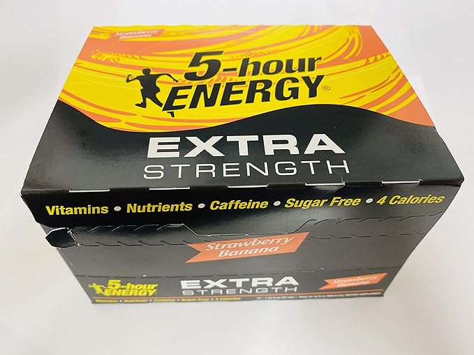 5-hour ENERGY® Shot Extra Strength Strawberry Banana 1.93 Ounce 12 Count