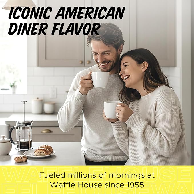 Waffle House Coffee – Classic Blend Ground Coffee - Brew Fresh Restaurant Coffee at Home - Each Bag Makes One Full Pot - Iconic American Diner Taste (120z)