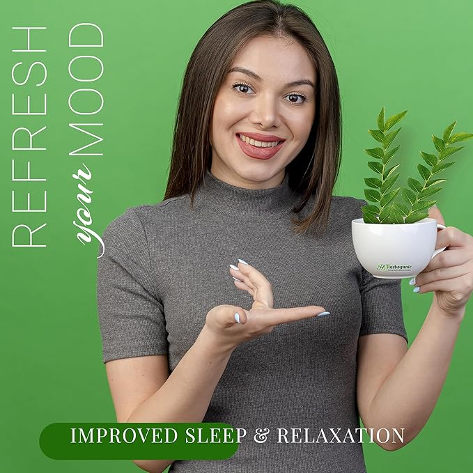 HERBOGANIC Neem Herbal Tea - Digestion Support and Immune Boost | Refreshing and Delicious Blend | Natural Ingredients | 60 Tea Bags
