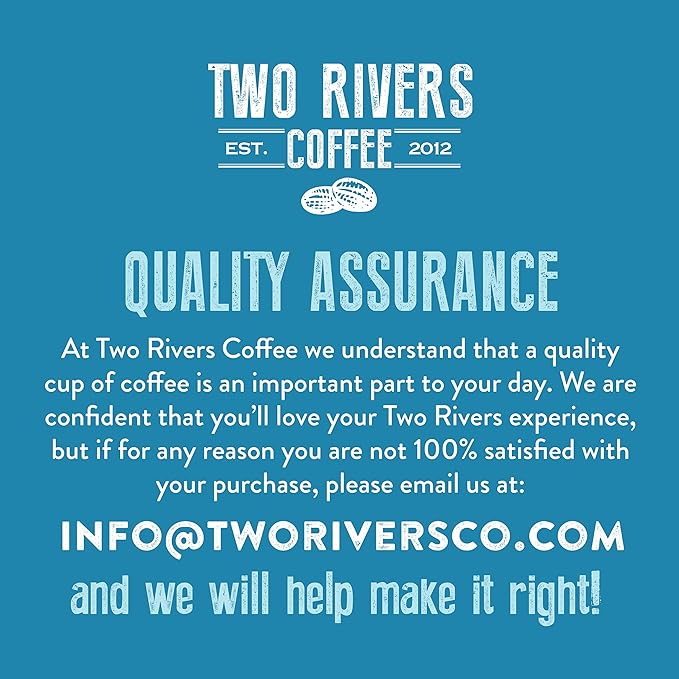 Two Rivers Coffee Flavored Pods Variety Sampler Pack for Keurig K Cup Brewers 40 Count - Flavored Coffee Lovers Great Gift - 5 Cups Of Each Flavor